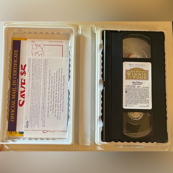 The Many Adventures of Winnie the Pooh (VHS, 1996) Walt Disney Kids movies - Picture 4 of 5